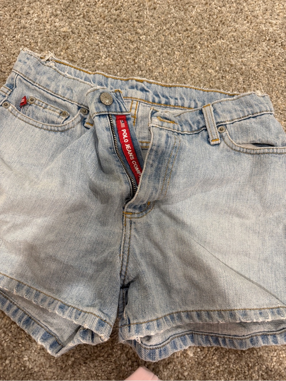 Polo Jeans Company Light Wash Denim Shorts - Light Blue